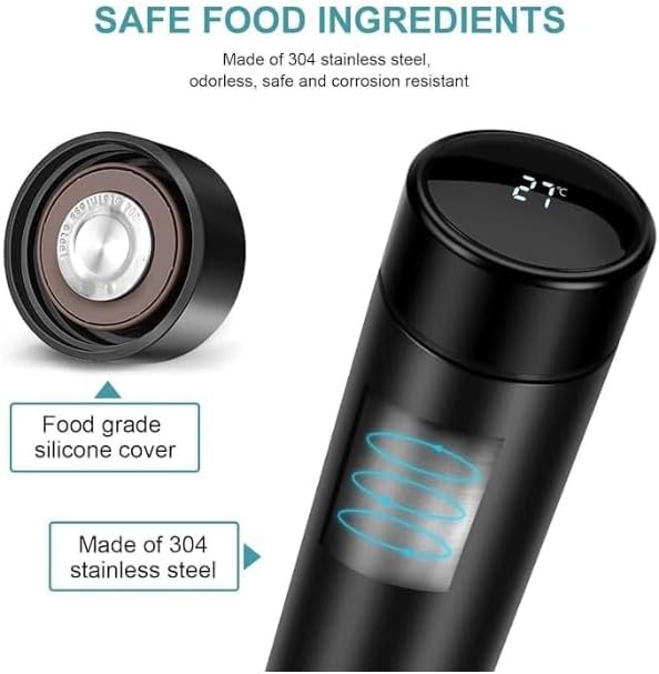 Steel Water Bottle With Led Temperature Display - Image 4