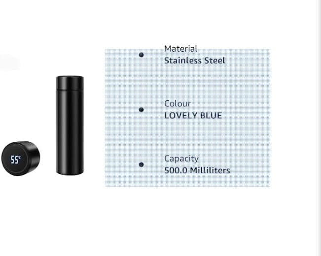 Steel Water Bottle With Led Temperature Display - Image 3