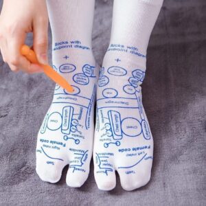 Acupressure Reflexology Foot Massage Socks With Tool
