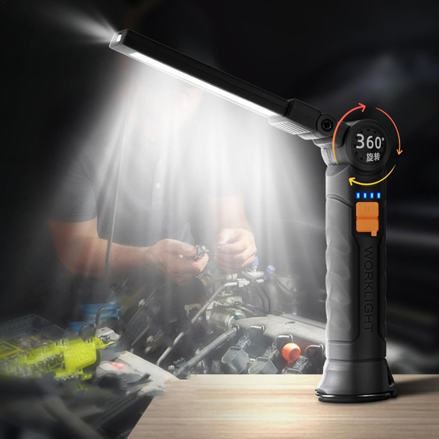 Rechargeable Automotive Inspection Light with 360° Rotation - Image 2