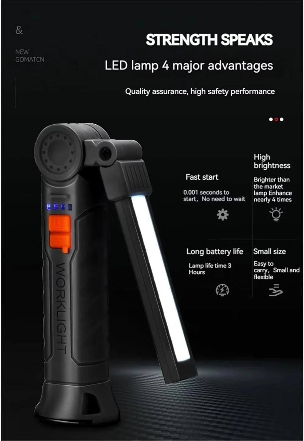Rechargeable Automotive Inspection Light with 360° Rotation - Image 4