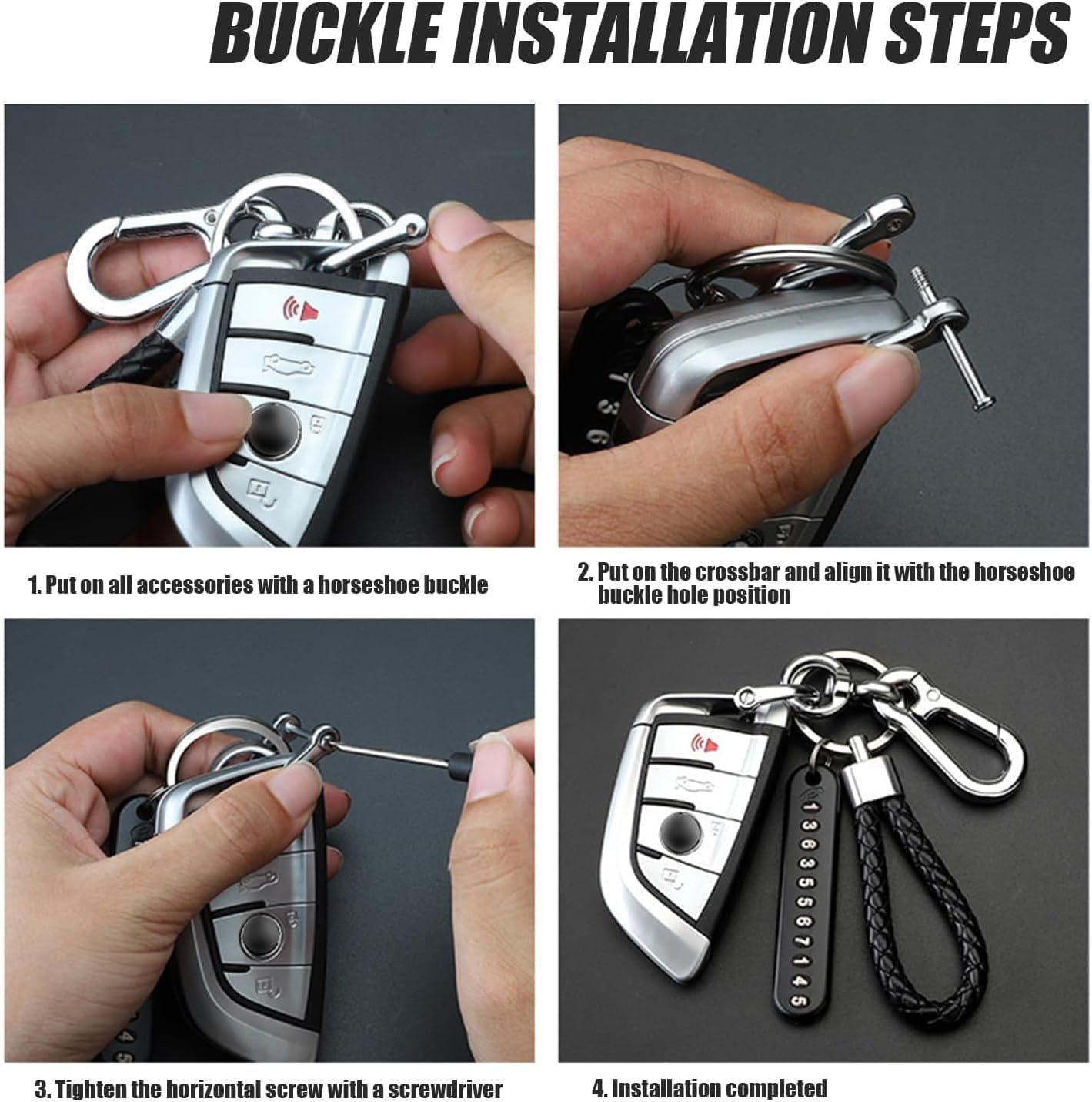 Anti Lost Car Keychain with Phone Number - Image 6