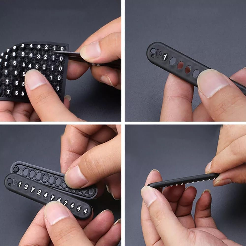 Anti Lost Car Keychain with Phone Number - Image 4