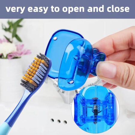 Plastic Toothbrush Head Cover Cap 8 Pack