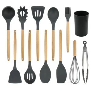 12-Piece Kitchen Utensils Set: Non-Stick Silicone