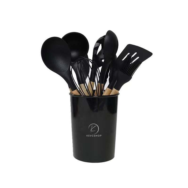 12-Piece Kitchen Utensils Set: Non-Stick Silicone - Image 4