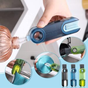 3 in 1 Multifunctional Bottle Cleaning 2 Pcs Brush