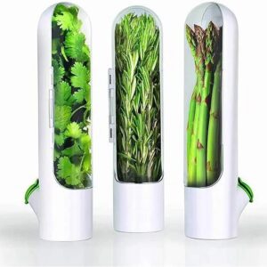 Herb Saver for Refrigerator – Fresh Herb Keeper Pod for Cilantro, Mint, Parsley, Asparagus