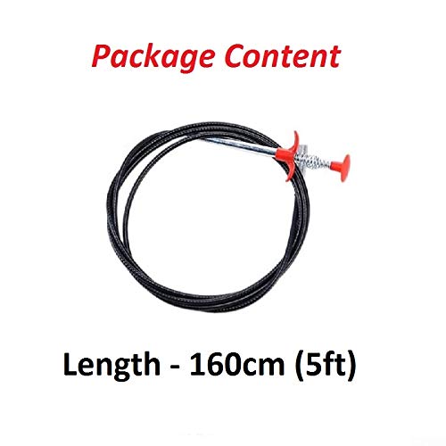 Drain Catcher Claw Tool – 5ft Stainless Steel Hair Remover for Sink, Shower & Bathtub | Flexible Drain Cleaning Stick for Kitchen & Bathroom - Image 4