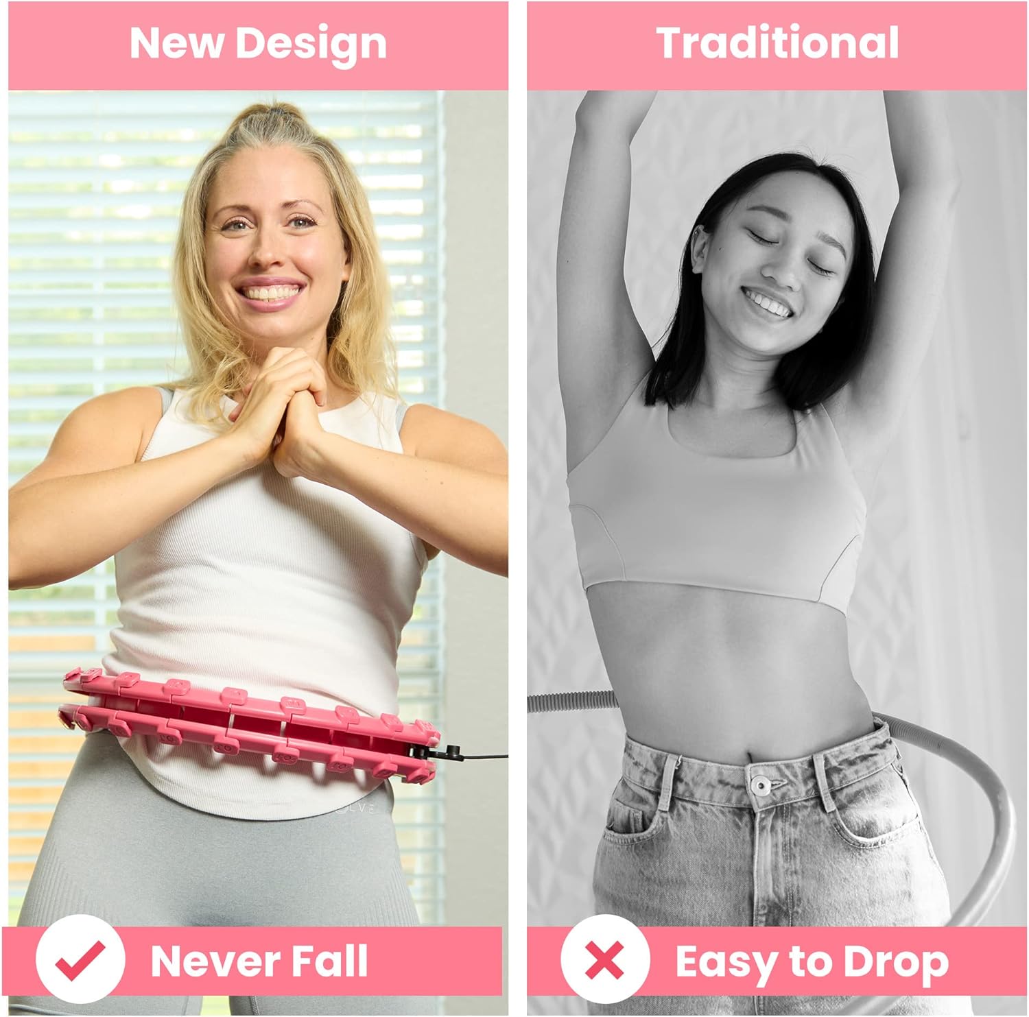 Adjustable Weighted Hula Hoops for Fitness - 24 Detachable Sections for All Ages - Image 9