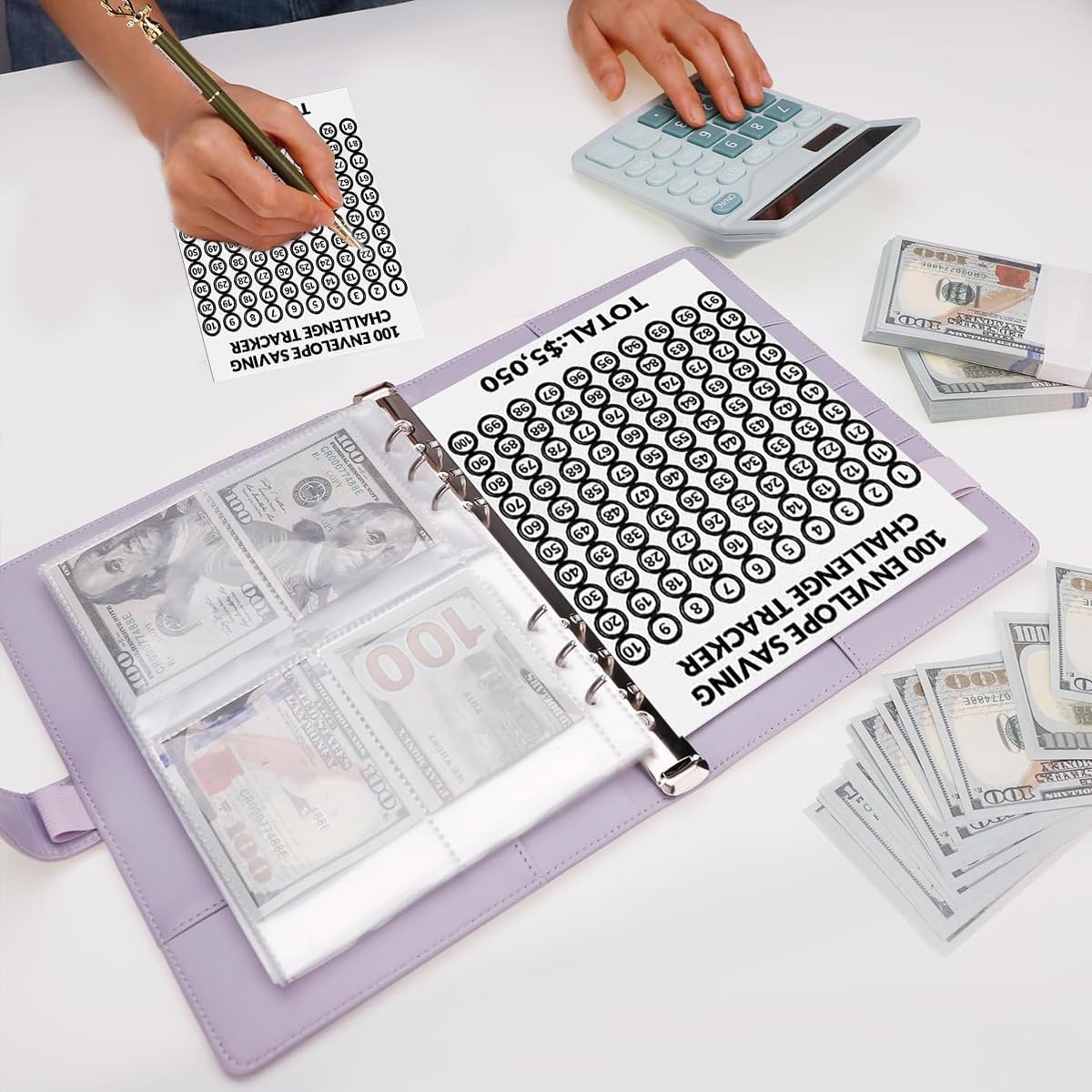 100 Days Money Saving Planner – A5 Budget Binder with 100 Cash Envelopes - Image 2