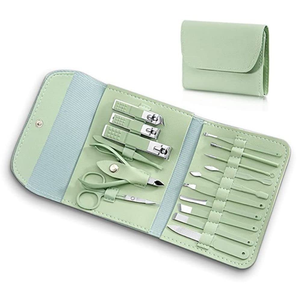 nail clipper set with leather case
