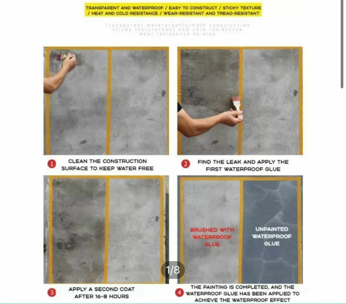 Invisible Waterproof Glue 300g – Clear Gel Sealant for Bathroom (Indian) - Image 8