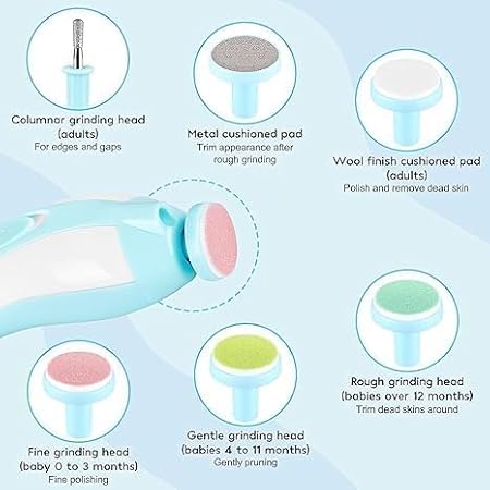 Baby Nail Trimmer Electric with LED Light – Safe Nail Clipper Set for Newborns, Toddlers & Adults - Image 5