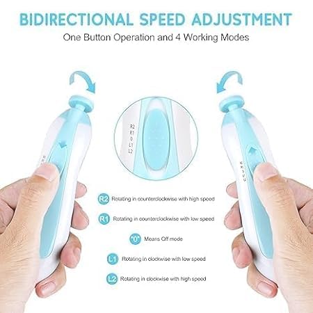 Baby Nail Trimmer Electric with LED Light – Safe Nail Clipper Set for Newborns, Toddlers & Adults - Image 6