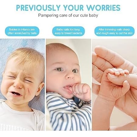 Baby Nail Trimmer Electric with LED Light – Safe Nail Clipper Set for Newborns, Toddlers & Adults - Image 3