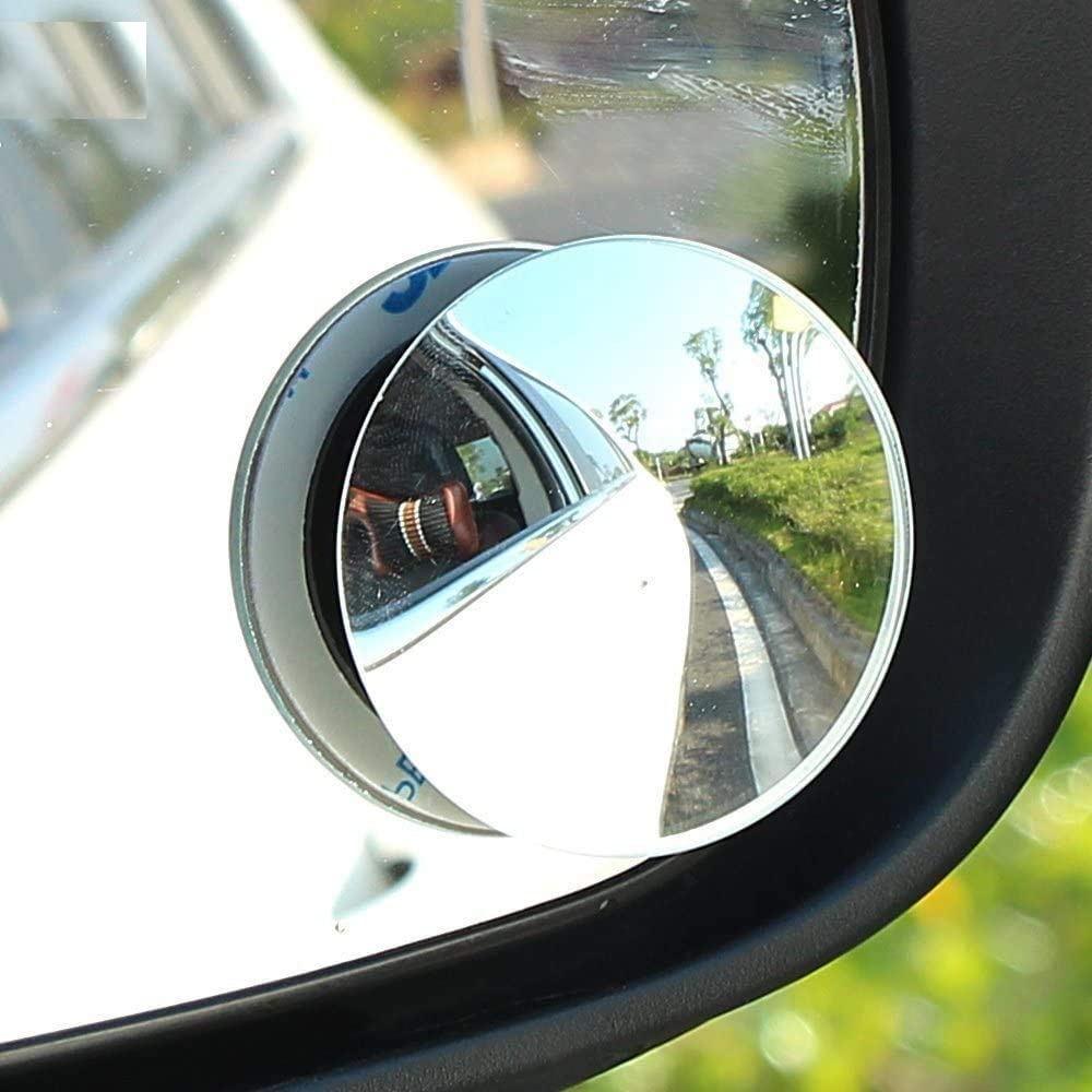 360 Degree Blind Spot Mirror for Car – 2 Pack Adjustable HD Glass Convex Mirror with Waterproof 3M Adhesive, Universal Fit for Cars, SUVs, and Trucks - Image 2