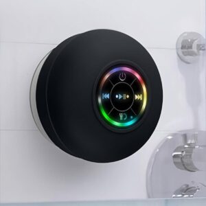 Mini Bluetooth Shower Speaker with Mic and RGB Lights