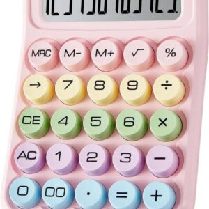 Large Display Desktop Calculator with Tilted LCD Screen