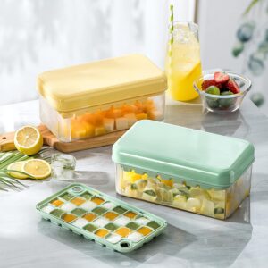 Easy Press Ice Tray Container with Lid