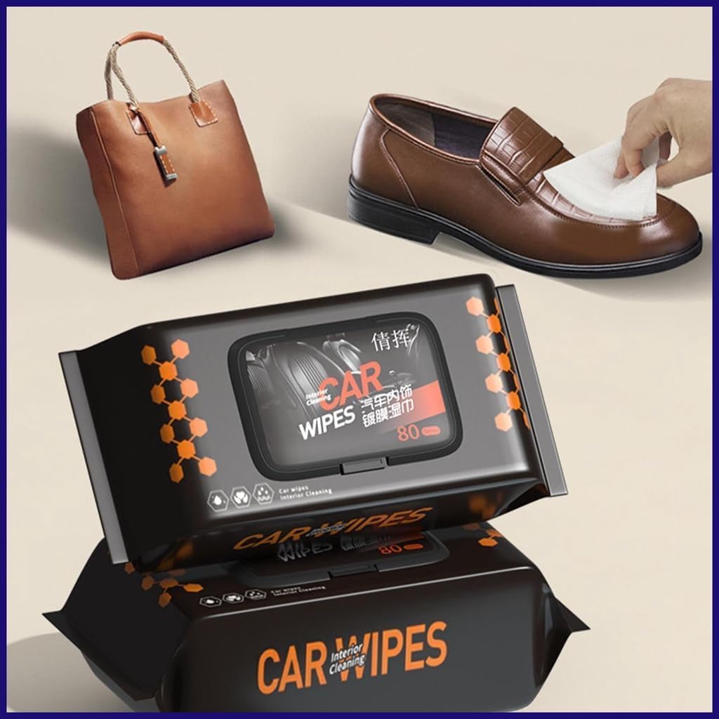 Car Interior Cleaning Wet Wipes Tissue Paper – Powerful, Safe & Easy (20 Pack) - Image 4