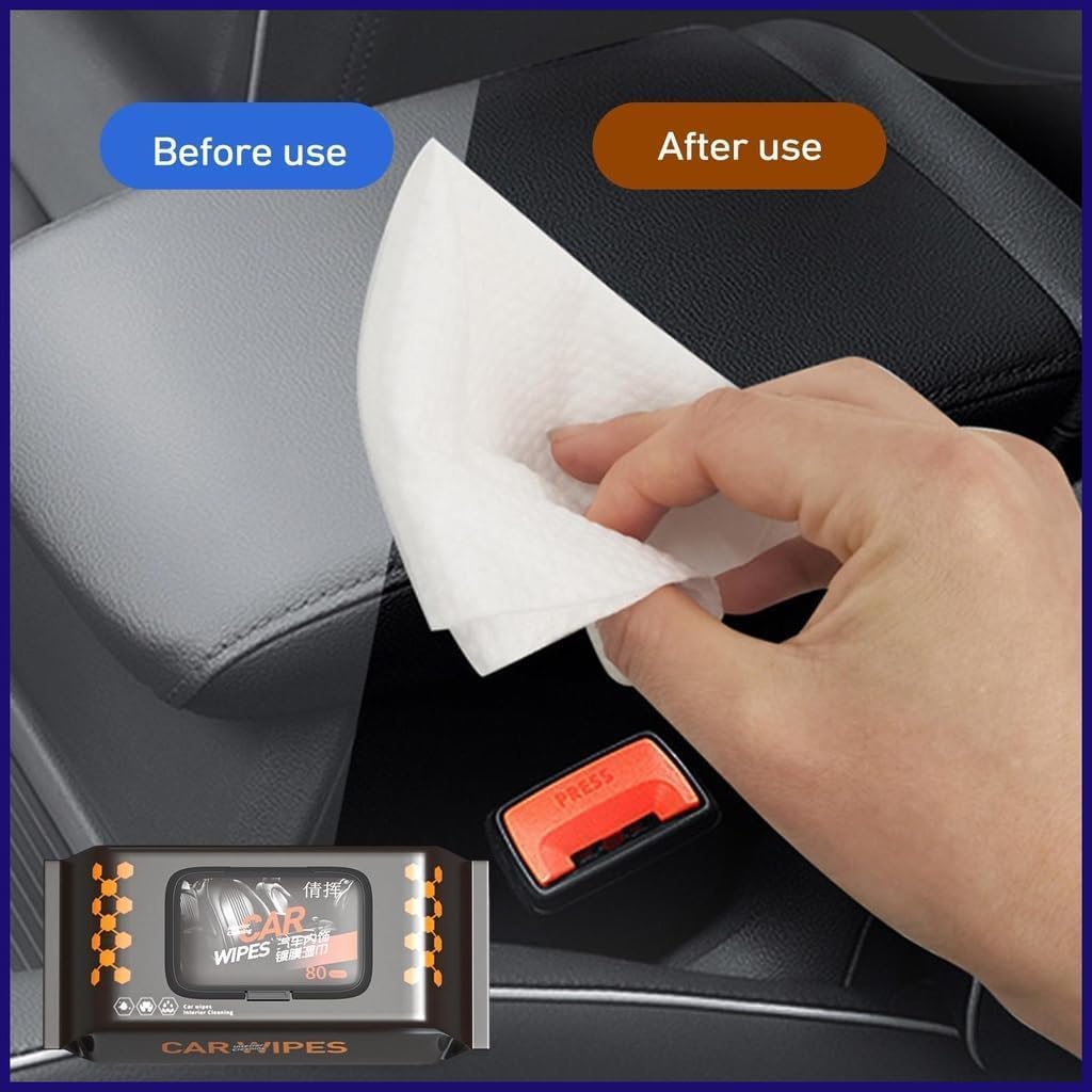 Car Interior Cleaning Wet Wipes Tissue Paper – Powerful, Safe & Easy (20 Pack) - Image 6