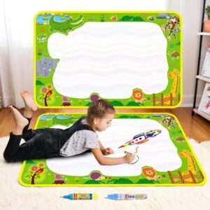 Large Reusable Water Drawing Mat for Kids 3+ Mess-Free Art Board