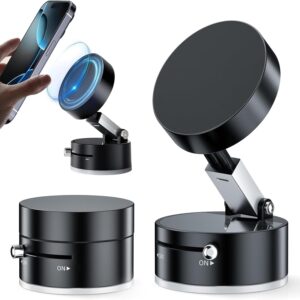 Vacuum Magnetic Suction Phone Holder for Smartphones