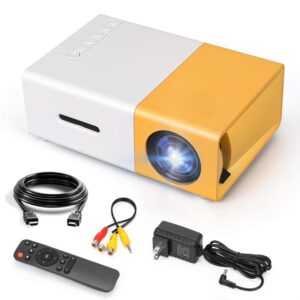 YG300 Portable Mini Projector with 1080P HD support
