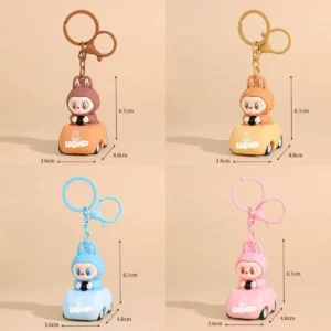 Stylish Cartoon Labubu Character Keychain