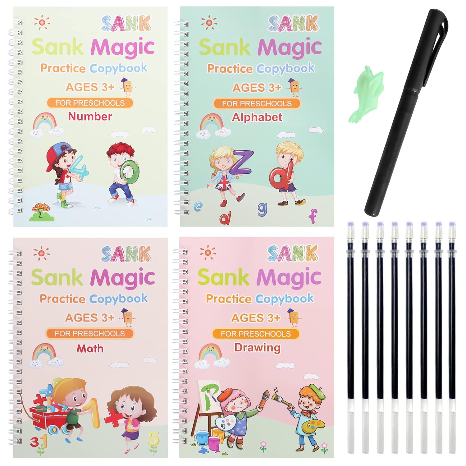 Magic Grooved Copybook for Kids Reusable Set