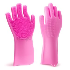 Silicone Dish Washing Gloves for Kitchen Cleaning