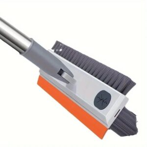3 in 1 Orange Bathroom Floor Cleaning Brush with Long Handle