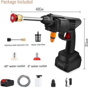 48V Adjustable High Pressure Washer Gun for Car