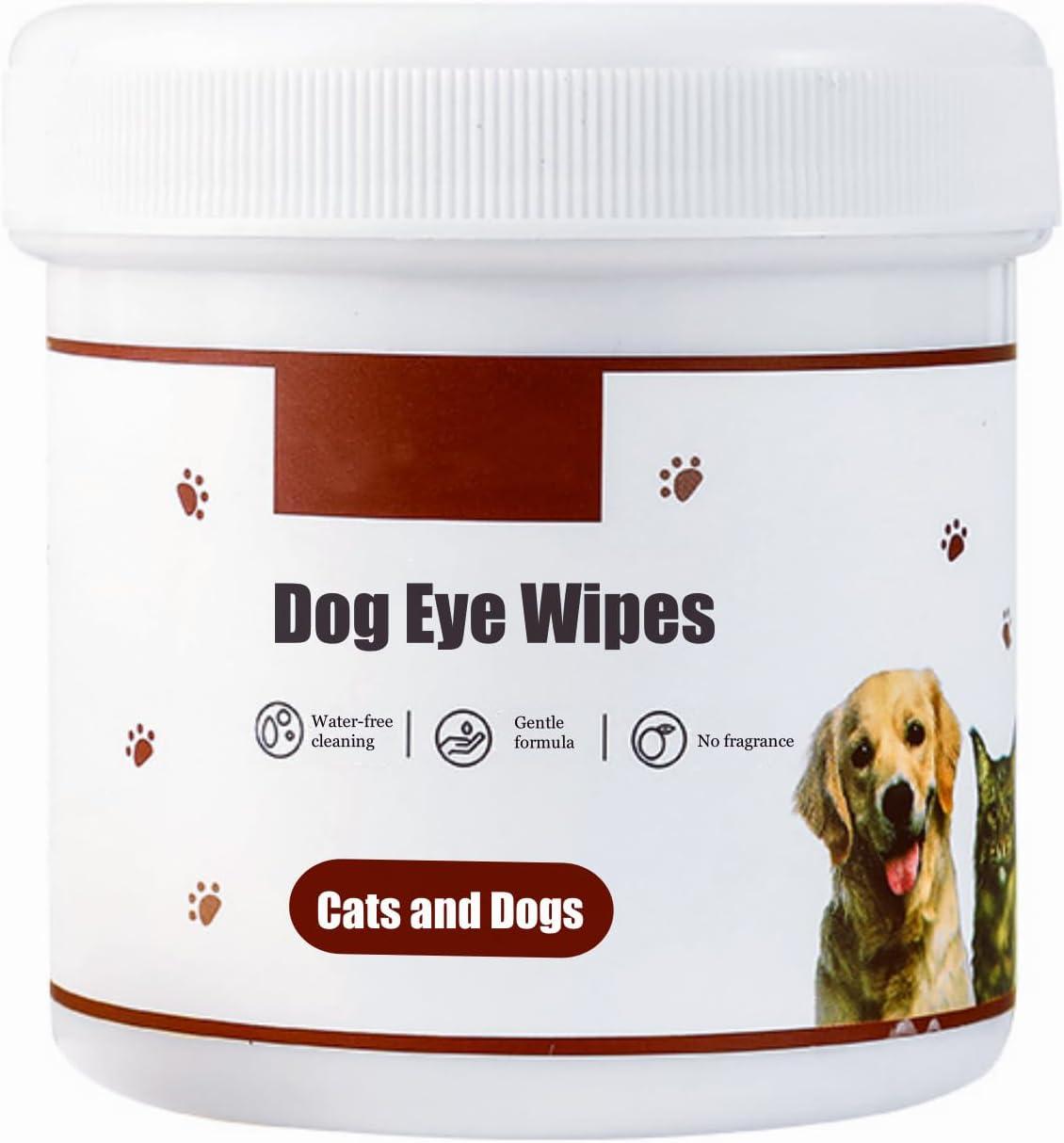 Pet Eye & Ear Cleaning Wipes for Dogs & Cats | 200 Count Non-Irritating Grooming Wipes with Primrose Oil | Tear Stain & Wax Remover | Gentle Daily Pet Hygiene Care