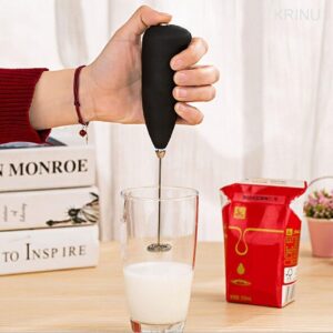 Coffee Frother Electric – Handheld Milk Frother for Cappuccino, Latte, Matcha & Cold Coffee | Battery Operated, Stainless Steel Foam Maker & Drink Blender (Pack of 1, Multicolor)