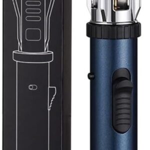 Jet Flame Butane Lighter | Adjustable Refillable Torch for Outdoor, Kitchen & Grilling | Windproof, Durable, and Reusable Gas Lighter with Safety Lock