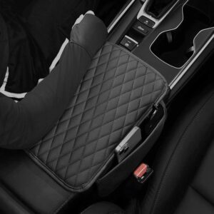 Car Center Console Cover Microfiber Leather Armrest Cushion