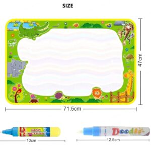 Large Reusable Water Drawing Mat for Kids 3+ Mess-Free Art Board