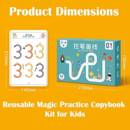 Magic Practice Reusable Pen Control Workbook for Kids with Disappearing Ink