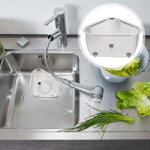 Stainless Steel Dish Rack Drain Basket with Drip Tray