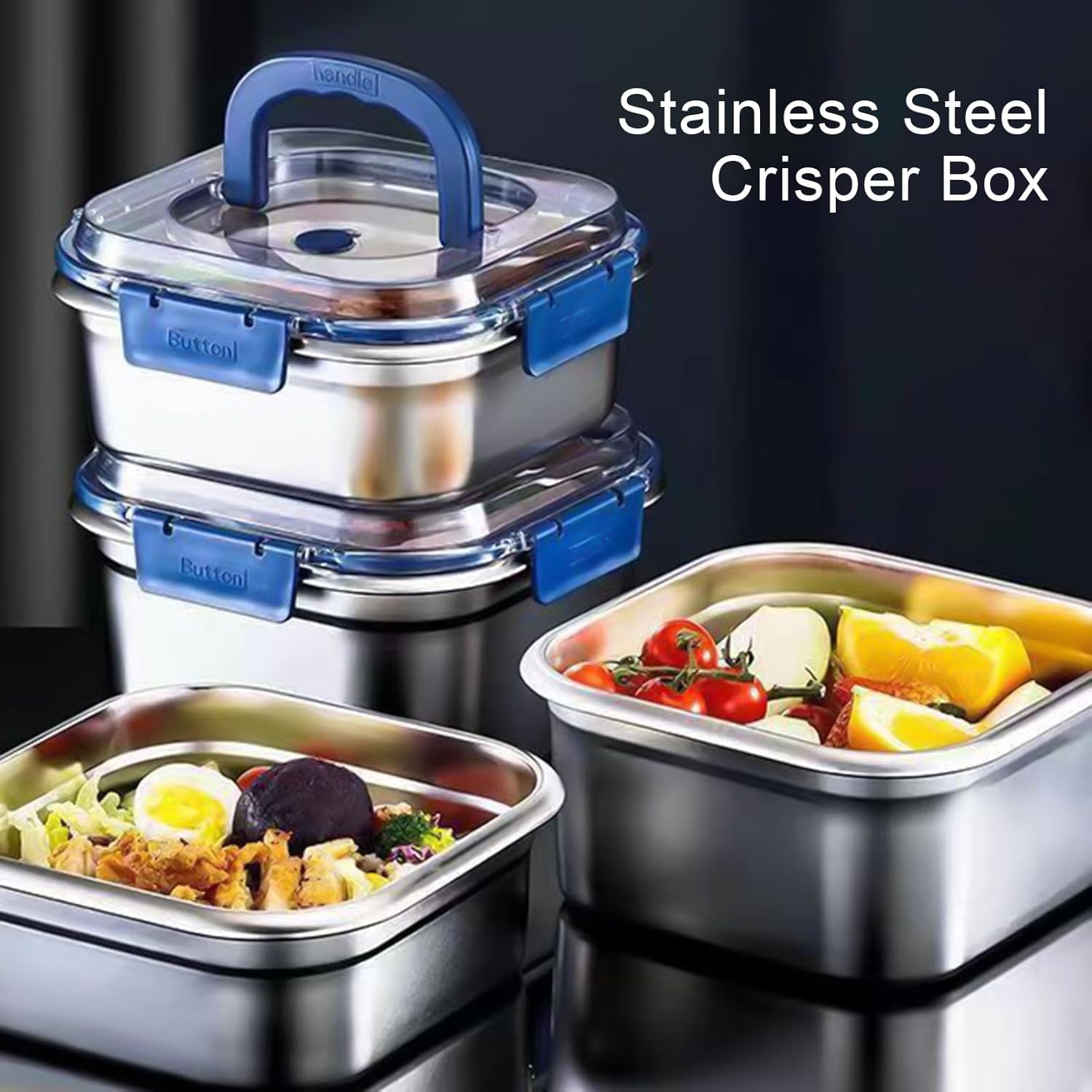 Premium Stainless Steel Lunch Box – Lightweight, Leak-Proof, and Durable Tiffin Box for Office, School & Travel | Food Storage Container with Airtight Lid | Eco-Friendly Bento Box(1800ML) - Image 3