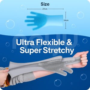Silicone Dish Washing Gloves for Kitchen Cleaning