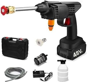 48V Adjustable High Pressure Washer Gun for Car