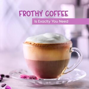 Coffee Frother Electric – Handheld Milk Frother for Cappuccino, Latte, Matcha & Cold Coffee | Battery Operated, Stainless Steel Foam Maker & Drink Blender (Pack of 1, Multicolor)