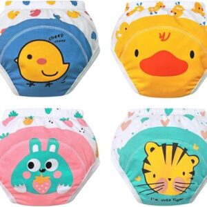 Premium Baby Diaper Pants | Soft, Washable & Reusable Cotton Nappies | Leakproof Potty Training Panties for Boys & Girls (0–3 Years) | Absorbent, Breathable & Eco-Friendly | 2 Pack