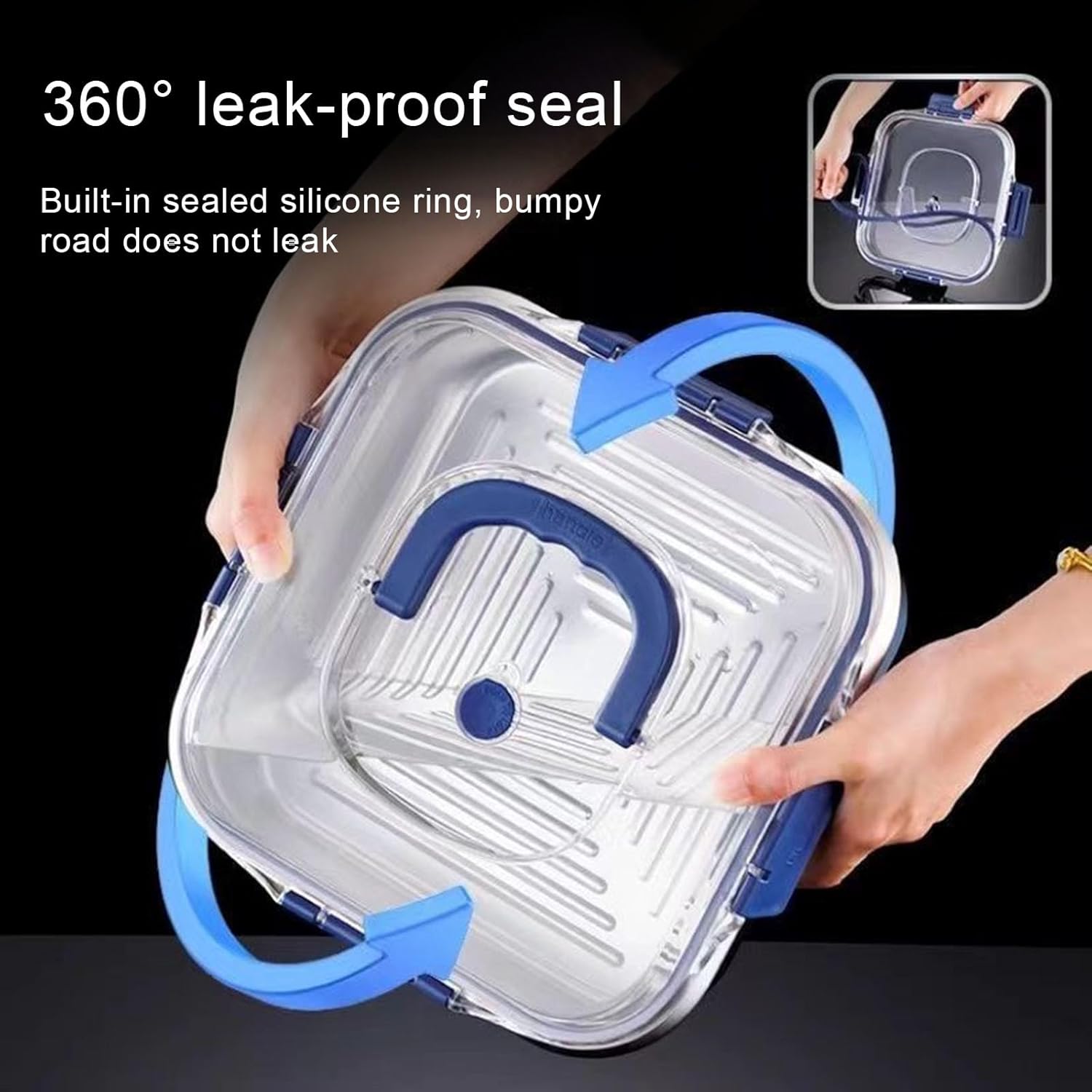 Premium Stainless Steel Lunch Box – Lightweight, Leak-Proof, and Durable Tiffin Box for Office, School & Travel | Food Storage Container with Airtight Lid | Eco-Friendly Bento Box(1800ML) - Image 4