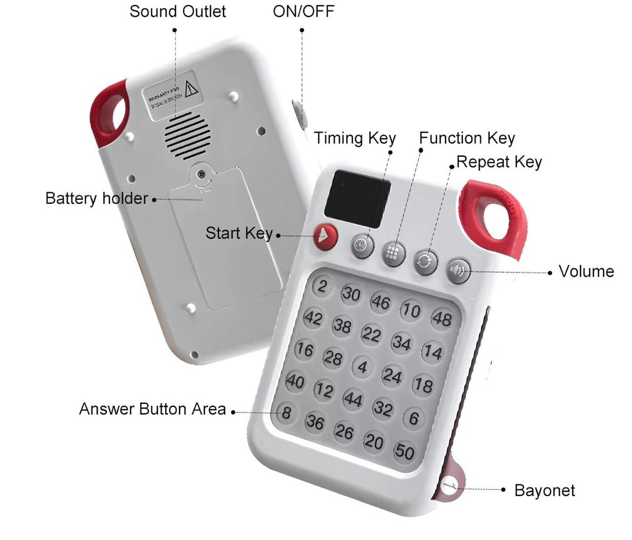 Kids Schulte Focus Training Machine X300 | Educational Memory Game for Kids with 80 Flash Cards | English Talking Learning Toy for Toddlers | Early Education USB Rechargeable Schulte Square Focus Trainer - Image 4