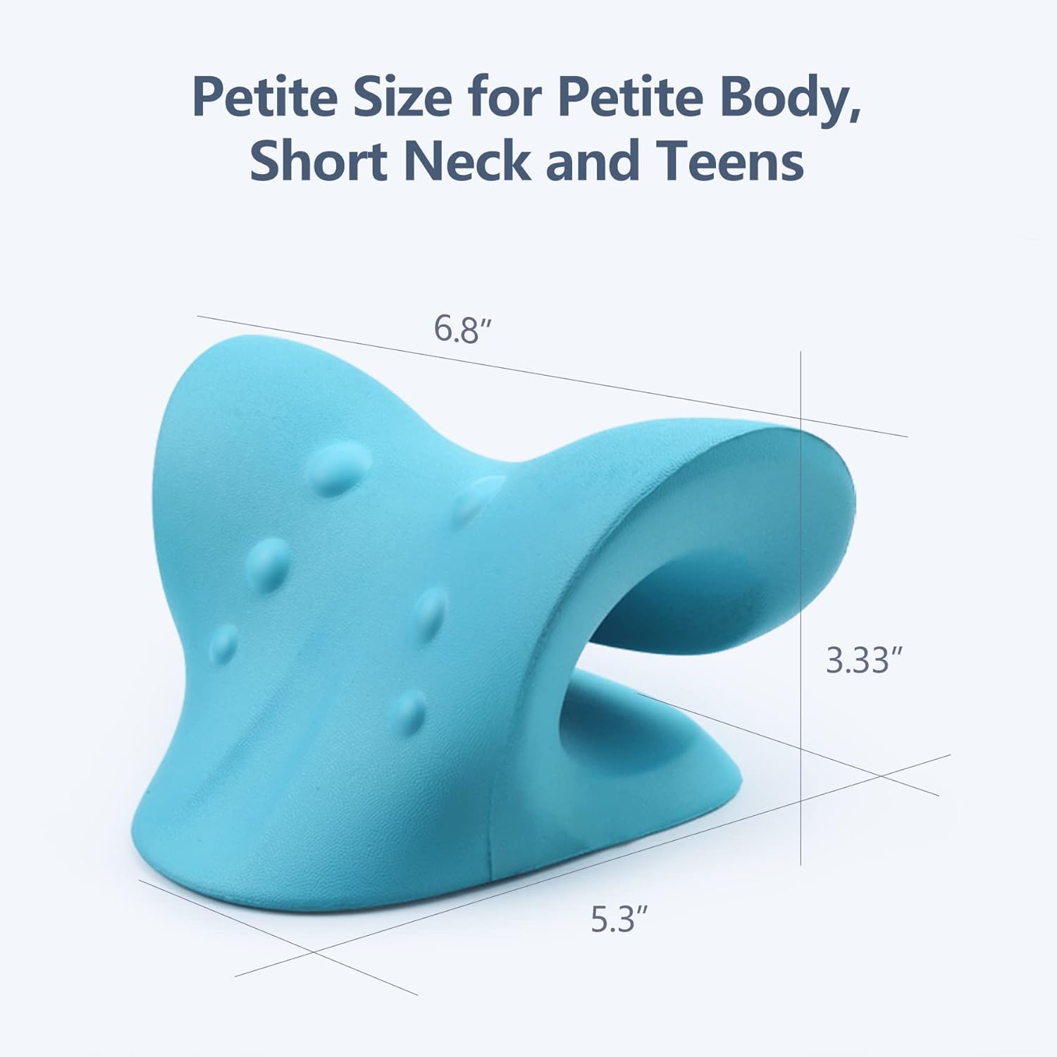 Neck and Shoulder Relaxer Cervical Stretcher Traction Device | Chiropractic Pillow for Neck Pain Relief & Hump Correction | Acupressure & Posture Support, Multicolor - Image 3