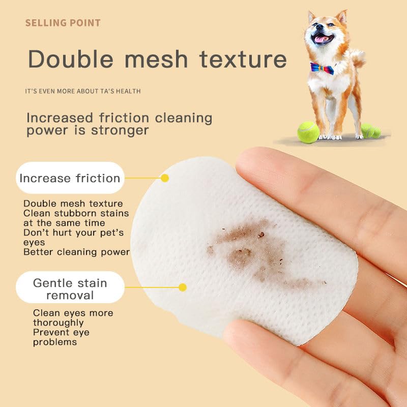 Pet Eye & Ear Cleaning Wipes for Dogs & Cats | 200 Count Non-Irritating Grooming Wipes with Primrose Oil | Tear Stain & Wax Remover | Gentle Daily Pet Hygiene Care - Image 4